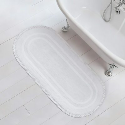 Laura Ashley Camilla Crochet Border Bath Rug