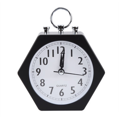 Silent Soft Wake Up Alarm Clock Kids Timer Digital (Black)