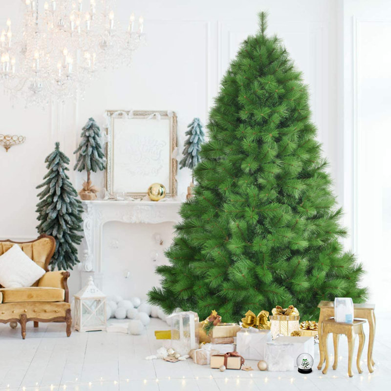Green Cashmere Christmas Tree, 210cm H x 134cm W x 134cm D