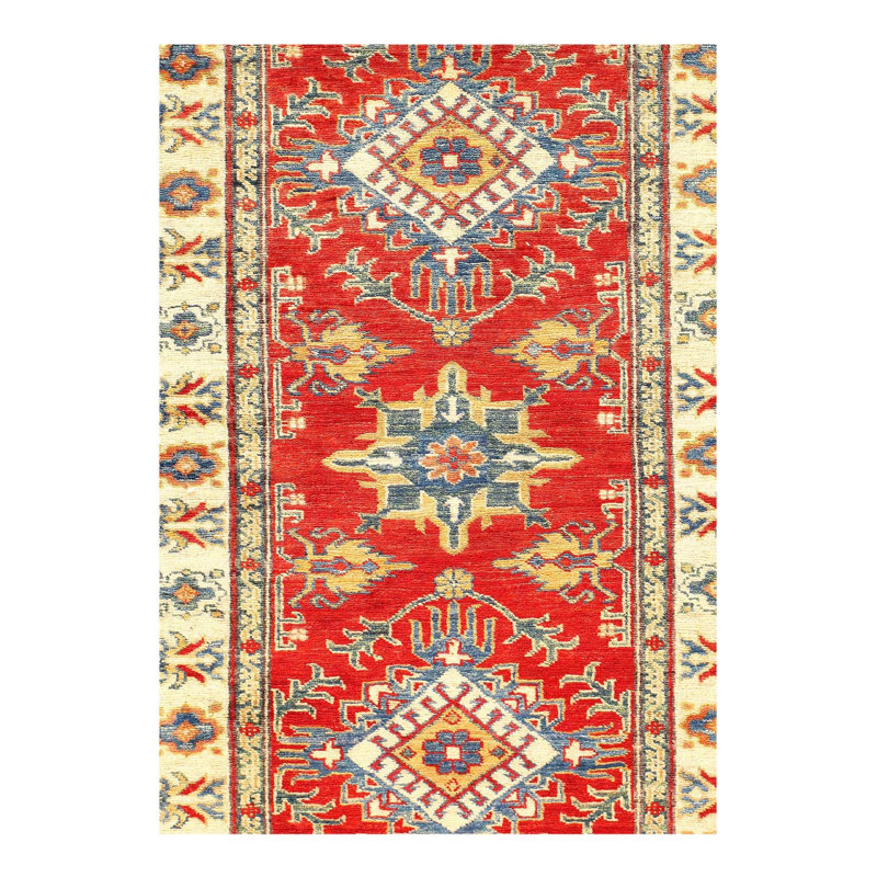 Tapis de couloir oriental en laine / coton 2 pi 11 po x 9 pi 7 po Oriental