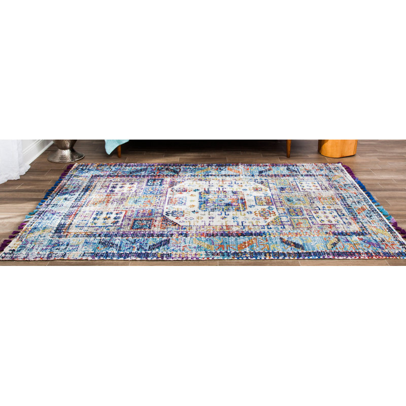 Flatweave Oriental Indoor Rug, Rectangle 5' x 7'6"
