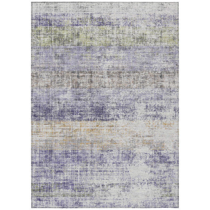 Machine Washable Indoor/Outdoor Jourdan ACN2388 Stripes Rug, Rectangle 5' x 7'6"