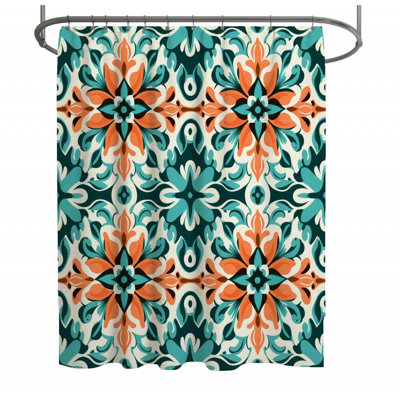 Rideau de douche décoratif - Décoration de salle de bain baroque
