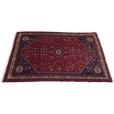 Pragna Oriental Area Rug in Red