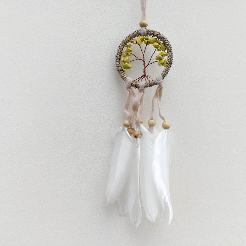 Hand Woven Jute Wall Hanging, Yellow
