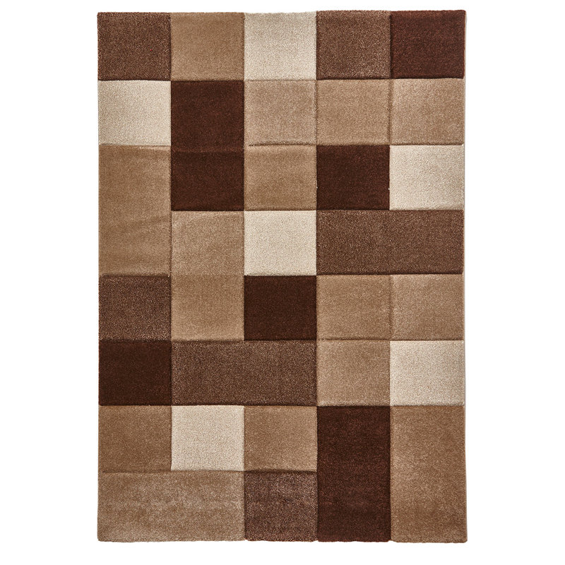 Langley area rug Machine Woven Rectangle Beige/Brown, Rectangle 120cm x 170cm