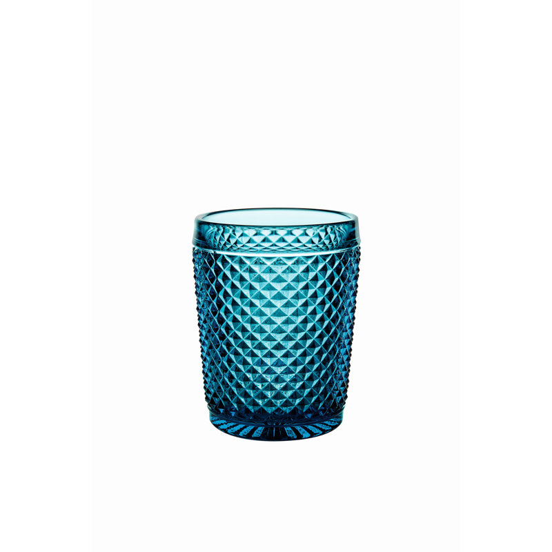 Bicos Handmade Drinking Glass, Blue