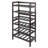 Trudie Floor Wine Bottle Rack in Antique Walnut