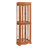 Lighted Glass Curio Display Cabinet with Wood Frame - Elegant Glass Storage for Wine, Toys & Collectibles - for Living Room, Kitchen & Pantry - Bulb Included-353036520