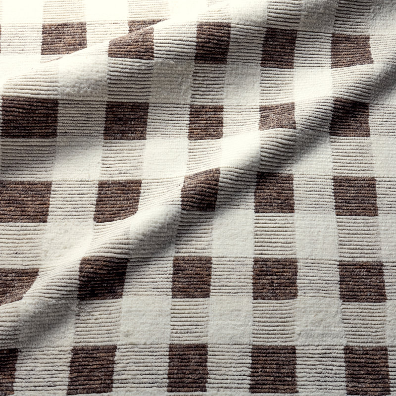 Jaipur Living & Enkay Berkshire DSK02 Handknot Striped Brown/White Runner (3'X10')