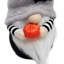Gnome debout 8 po avec citrouille d'Halloween