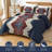 3-Piece Boho Aztec Western Quilt Set Textured Bedspread Coverlet with Pillowcases for All Seasons-122910341-122910337