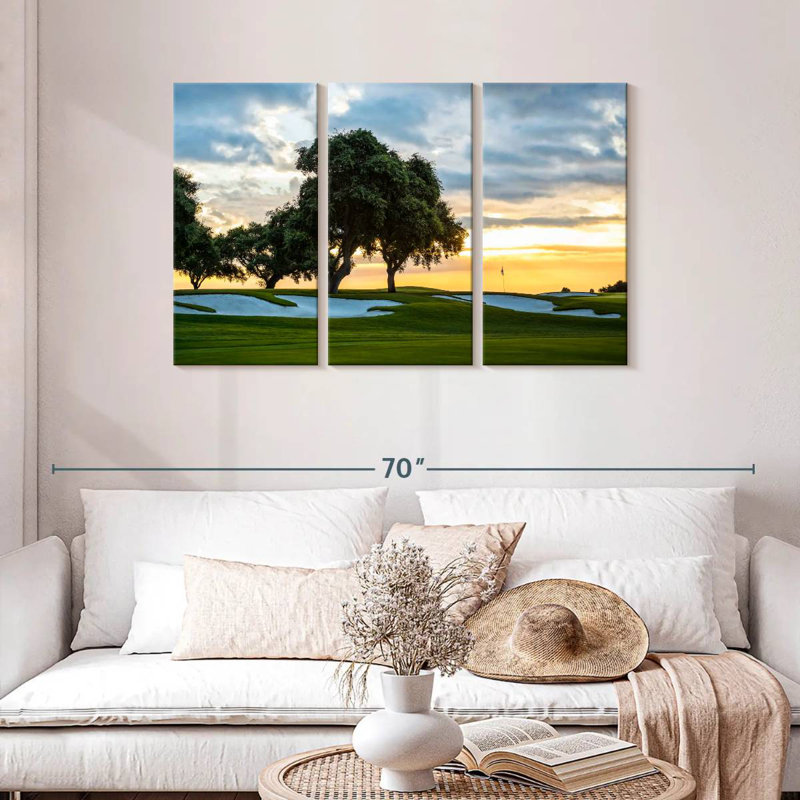 Sireci Golf Course Sunset Sky, 28" H x 45" W