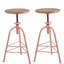 Tabouret pivotant en bois massif Jomarion-1332498771