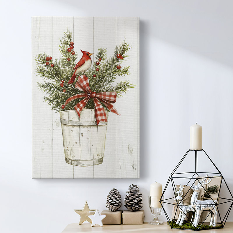Christmas Holiday Art - Gallery Wrapped Canvas LVIII, 18" H x 12" W