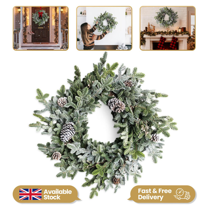 Polyethylene Wreath, 80 (cm) x 75 (cm)