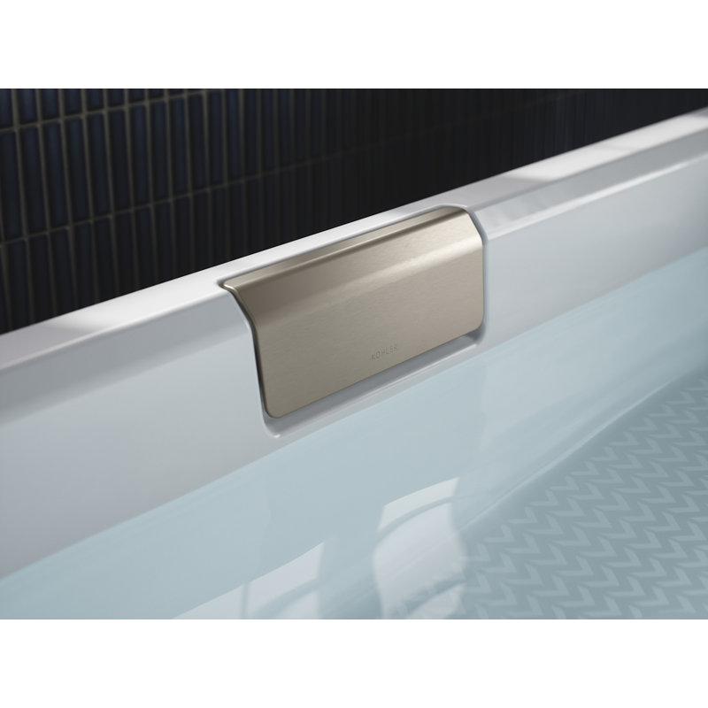 Volute Bath Drain Trim, Brushed Nickel