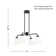 Wynridge Plug & Play 4-Light Chandelier in Transitional and Modern Style-59.6 Inches Tall and 24 Inches Wide