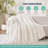 Weighted Blanket for Adult 60"x80" 15lbs Soft Long Plush Queen Cozy Heavy Blanket for Calming Sleeping Relaxing Winter Comfort for Bed Sofa White Color-1607218358-1607218356-1606936177