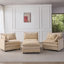 Canapé modulaire modulaire, canapé rembourré, canapé 3 places avec repose-pieds-251277788