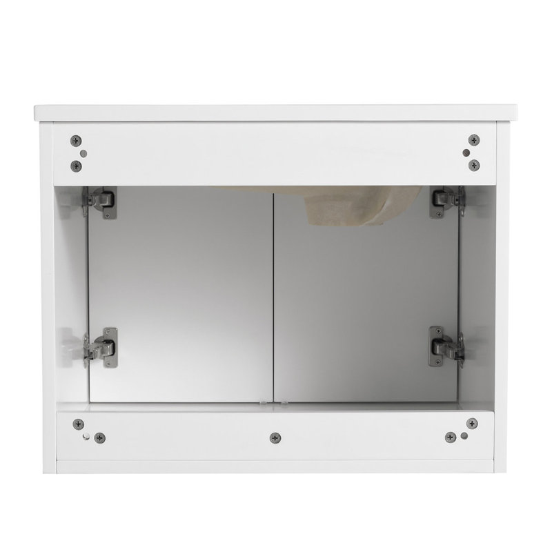 24.00'' Single Bathroom Vanity with Ceramic Top