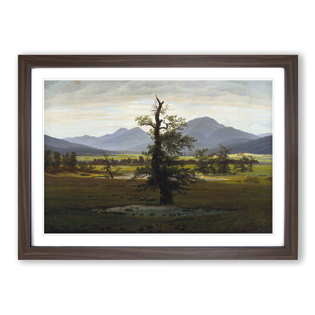 The Lonely Tree by Friedrich Caspar David - Framed Print