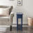 Coastal Solid Wood Narrow Side Table-85216395
