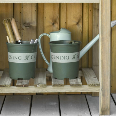 Lit de jardin surélevé 36 po x 20 po x 30 po, jardinière en bois surélevée avec pieds et tablette de rangement pour la cour, le patio, le balcon pour faire pousser des légumes et des fleurs