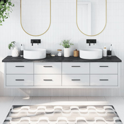 Avitzur 220cm Solid Wood Bathroom Vanity Top