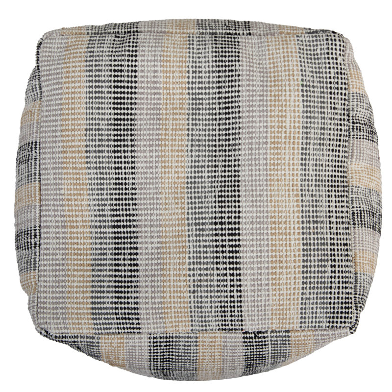 Pouf en coton tissé / polyester