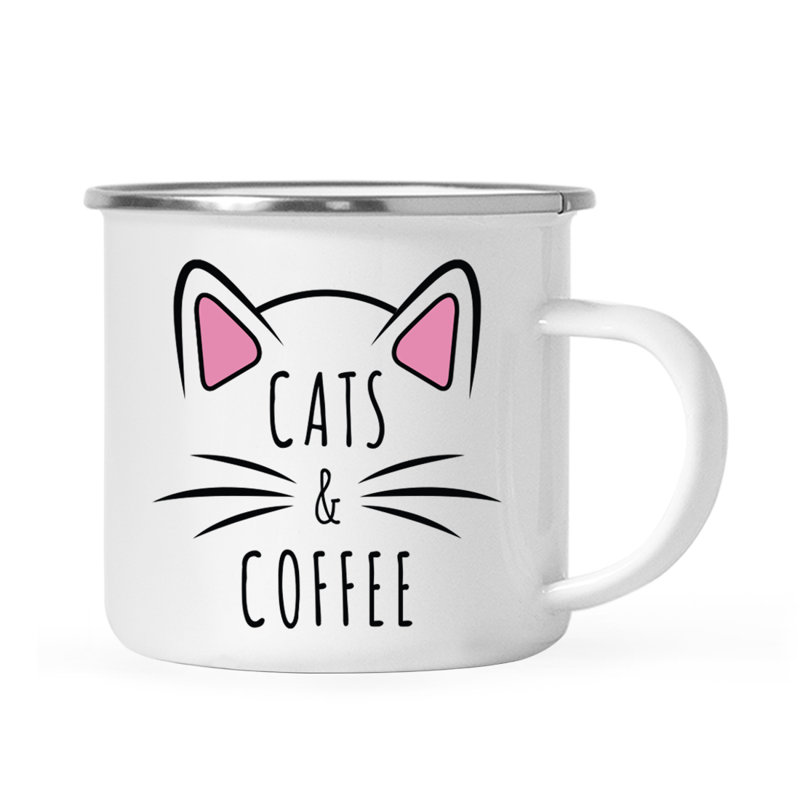 Tasse à café «Funny Cat Lover Campfire», Chats et café