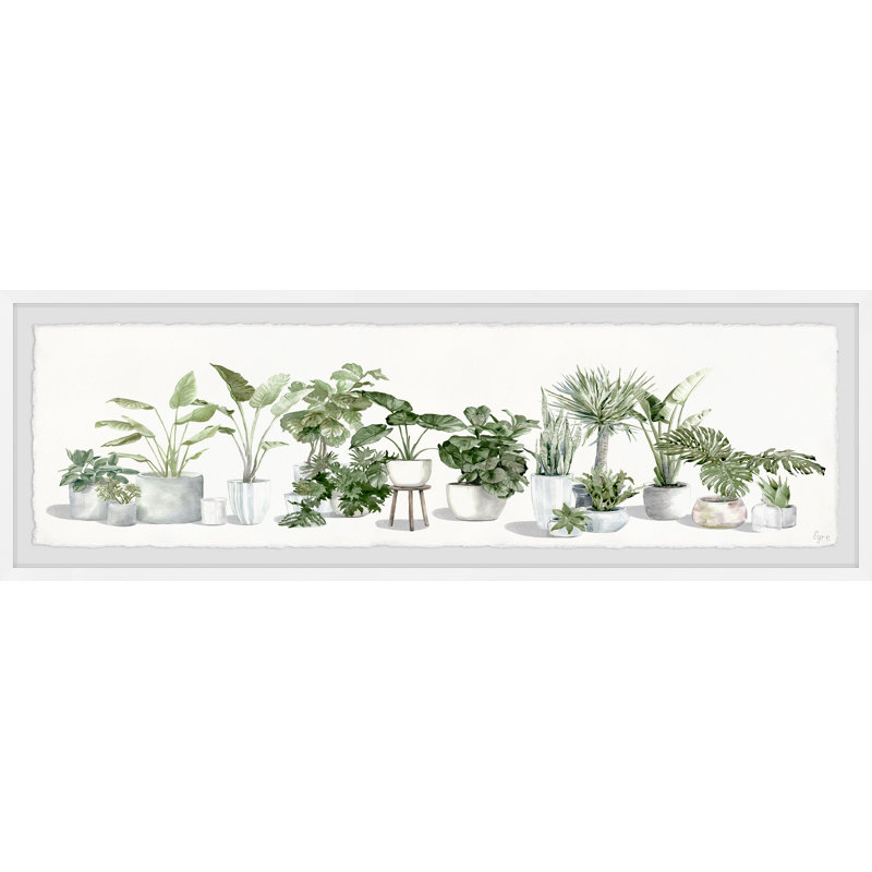 «Lush Greenery», reproduction encadrée, H 15 po x l 45 po x P 1,5 po