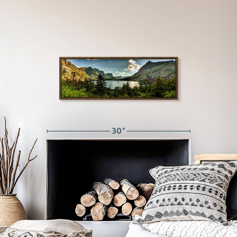 Montana, Montana, 25" X 9", Cadre flottant noyer