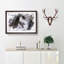 Leopard Climbing from a Tree in Abstract - Picture Frame Painting Print on MDF-55771985-55771994