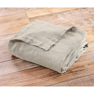 Brussels Belgian Flax Linen Woven Throw