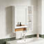 Armoire à pharmacie 3 en 1, armoire à pharmacie murale de 24 pouces avec tablette réglable et barre de tour, miroir haute définition, pour meuble-lavabo, blanc-2143545066