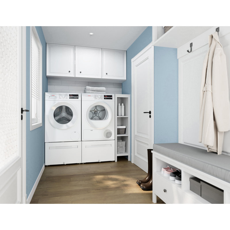 Bosch 300 Series Compact Condensation (Ventless) Electric Dryer 24-Inch in White