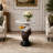Eagle Head Marble-Top Accent Table