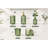Green Bathroom Accessories 5 Pcs