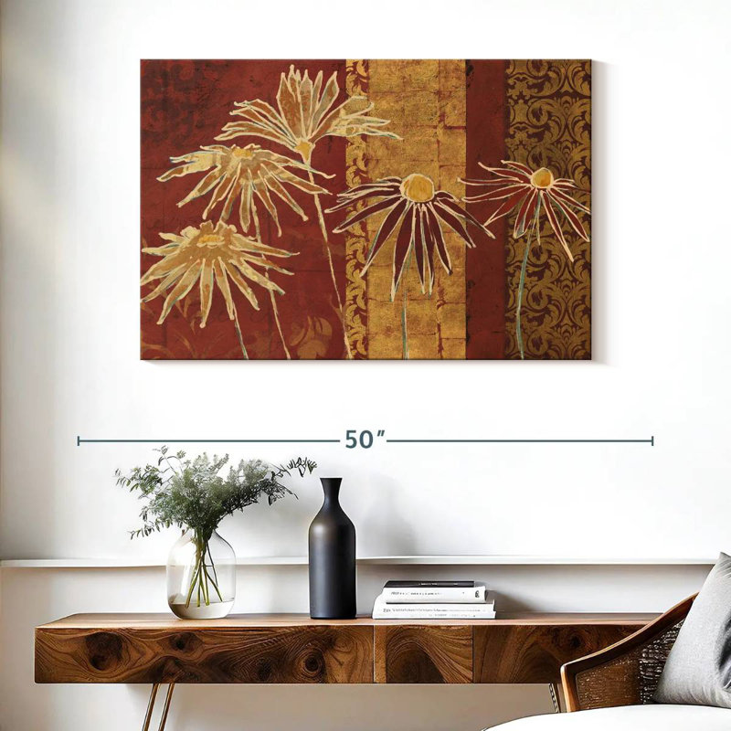 Harnek fleurs sur épices, H 26 po x l 39 po