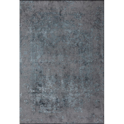 Rapture Gray/Blue Luxury Area Rug