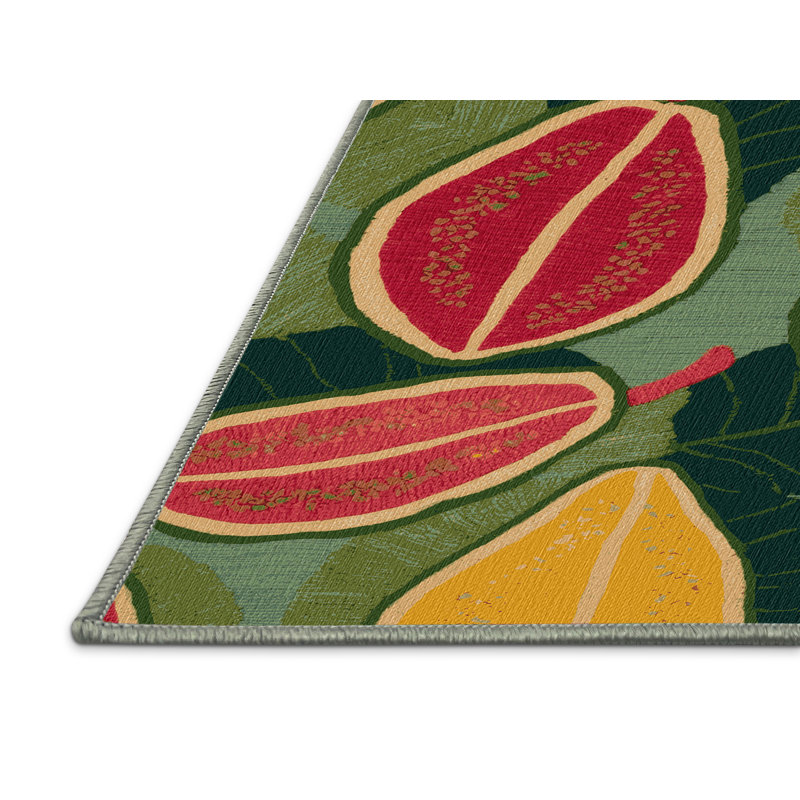  Tapis lavable goyave, Rond 3 pi