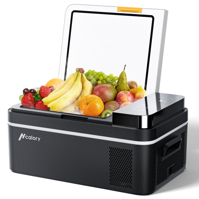 Réfrigérateur de voiture 12 volts, grand réfrigérateur de voiture à écran tactile 22 quarts, congélateur portable avec mini refroidisseur à compresseur 