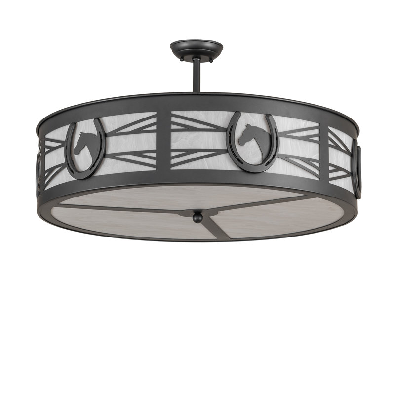 4 - Light Semi Flush Mount