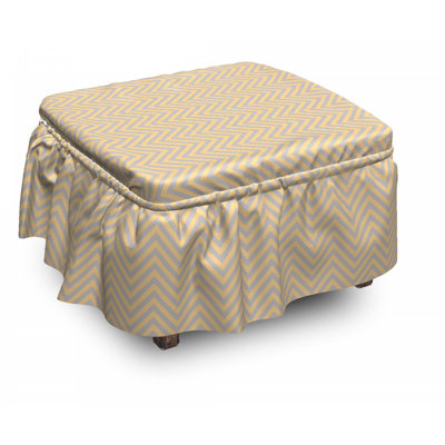 Box Cushion Ottoman Slipcover