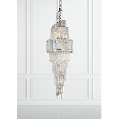 19 - Light Teardrop Chandelier