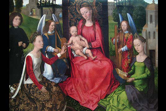 «Vierge à l'enfant» par Hans Memling, reproduction d'art