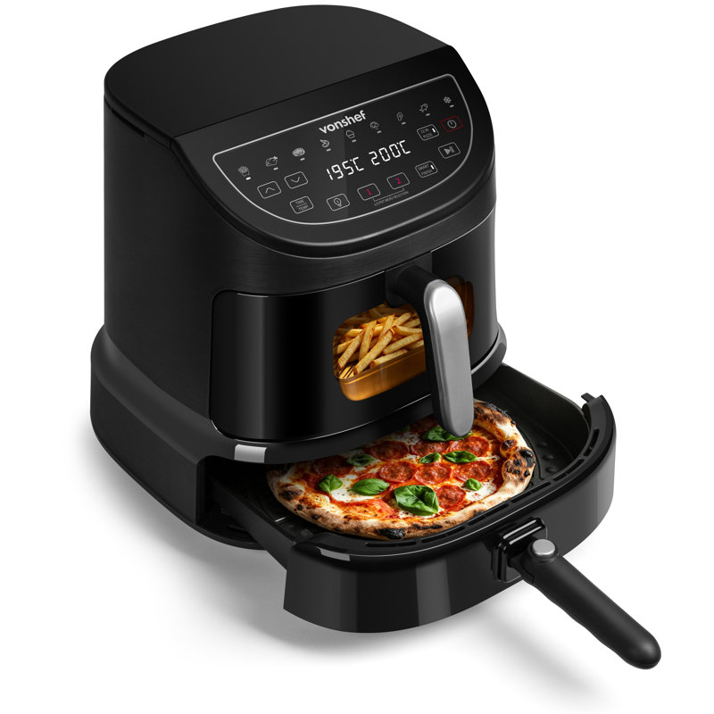 VonShef 8.5L Dual Air Fryer Air Fryer