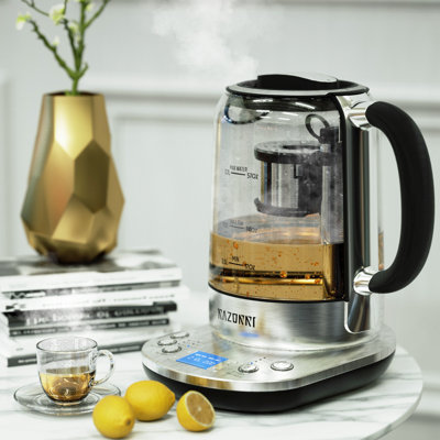Razorri Electric Tea Maker 1.7L with Automatic Infuser for Tea Brewing, 24 Hour Delayed Start, Keep Warm Setting