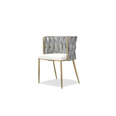  Chaise de salle à manger en tissu noire